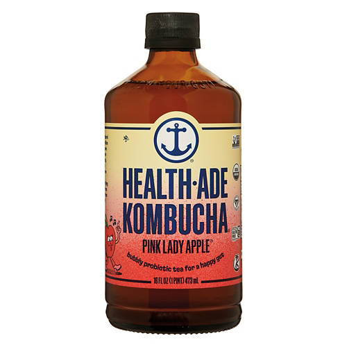 Pink Lady Apple Kombucha, 16 fl oz Product Image Front shot 01