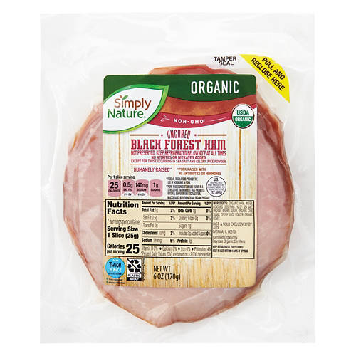 Organic Black Forest Ham, 6 oz