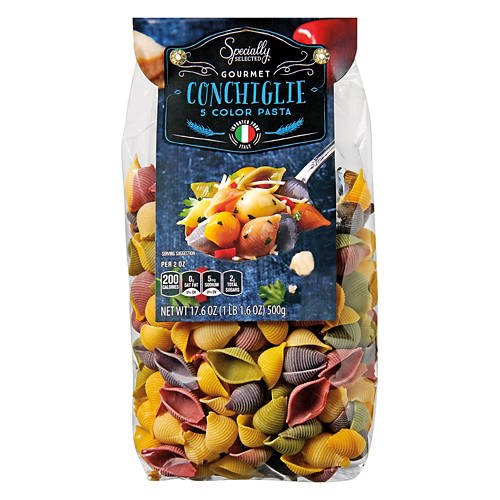 Conchiglie 5 Color Pasta, 17.6 oz Product Image Front shot 01