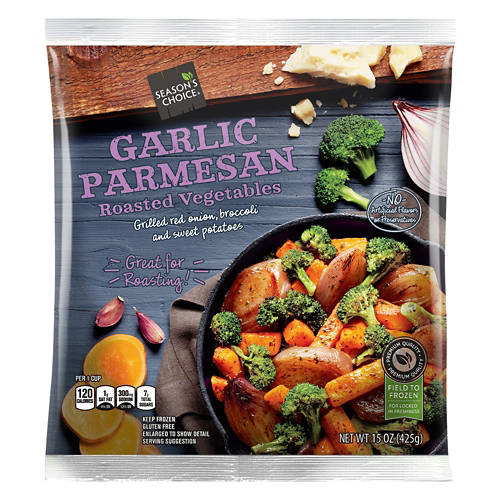 Garlic Parmesan Roasted Vegetables, 15 oz Product Image Front shot 01