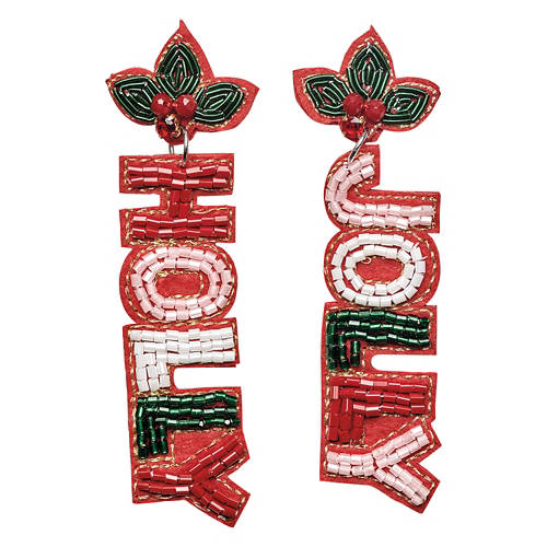 Holiday Earrings - Holly Jolly