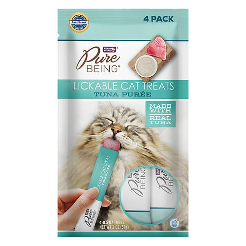 Tuna Puree Cat Lickable Treats, 4 count Product Image Front shot 01