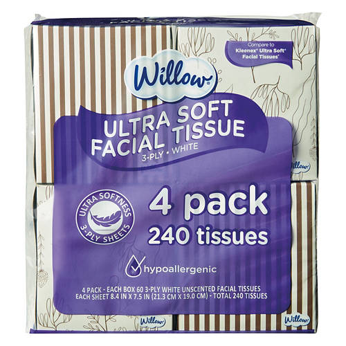 Willow Ultra Soft Tissue 4pk