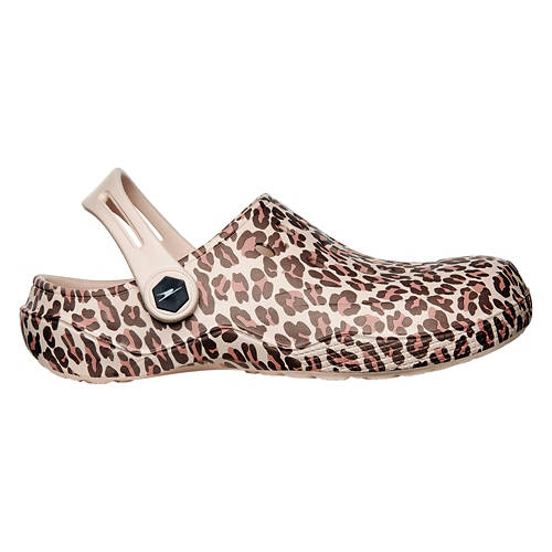 Ladies Summer Clogs - Leopard, 7