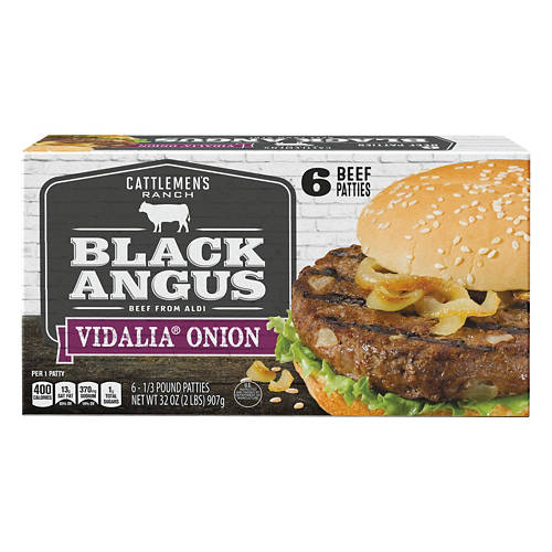 Vidalia Onion Black Angus Beef Patties, 32 oz