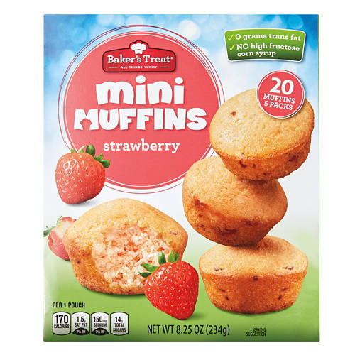 Strawberry/Banana Mini Muffins