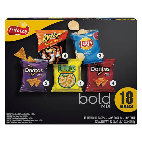 Bold Chips Variety Pack, 18 count Product Image Front shot 01