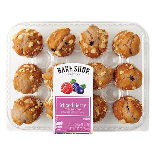Mixed Berry Flavor Mini Muffins, 12 count Product Image Front shot 01