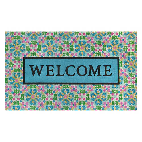 18" X 30" Outdoor Accent Mat - Welcome Medallion Product Image Front shot 01