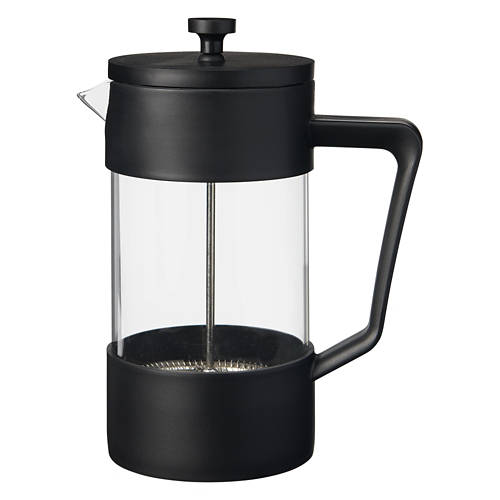 Glass French Press, Black