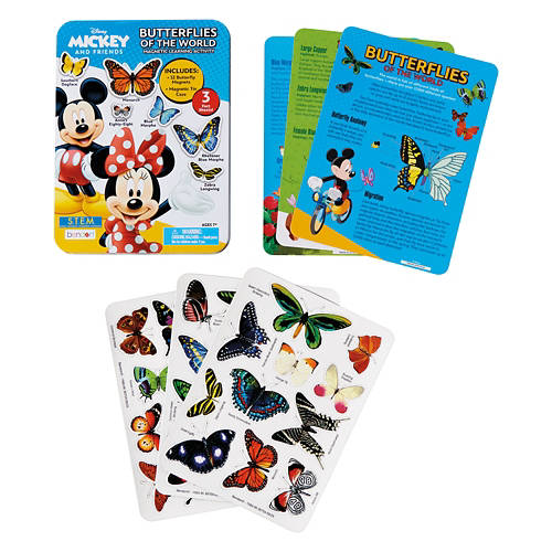 Tin Game Play Set - Mickey & Minnie with Butterflies Product Image Front shot 01