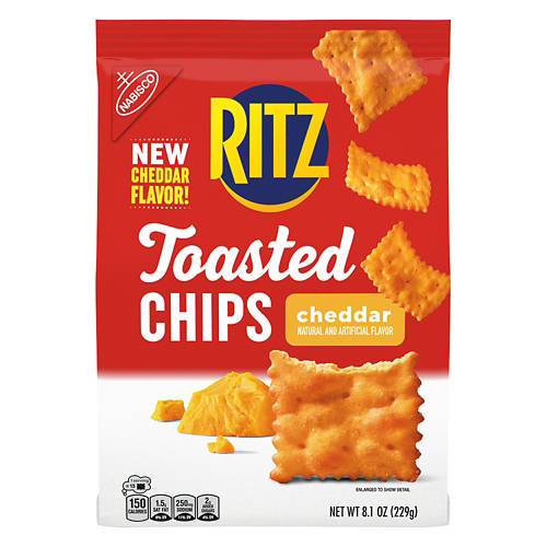 Toasted Cheddar Chips, 8.1 oz Product Image Front shot 01