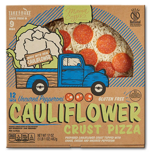 12" Uncured Pepperoni Cauliflower Crust Deli Pizza, 17 oz