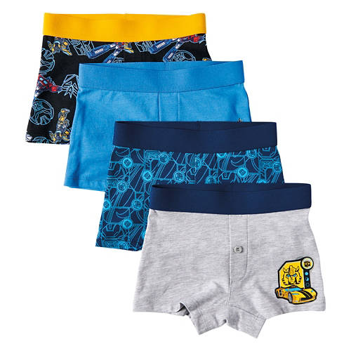 4 Pack Childrens Transformers Character Underwear, M