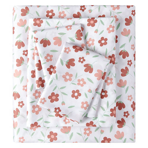 3 Piece Full Sheet Set, Floral