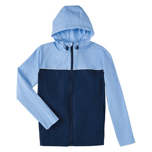 Ladies Packable Rain Jacket - Blue, XL