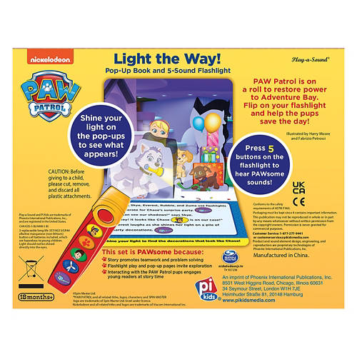 Childrens Flashlight Book Set - PAW Patrol