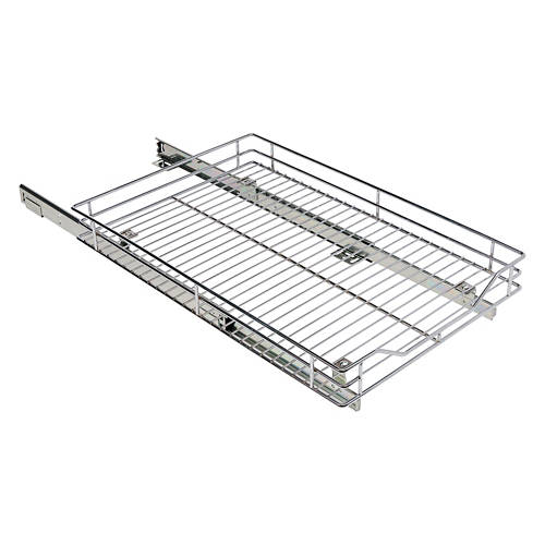 Sliding Basket Organizer, Silver