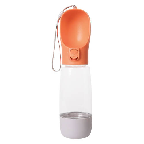 Portable Pet Travel Water Bottle - Purple/Orange