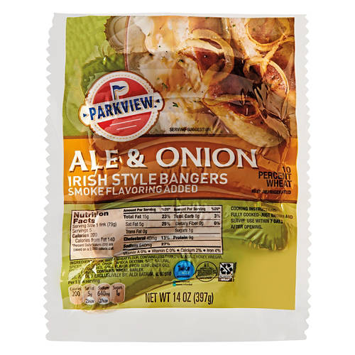 Ale & Onion Irish Style Bangers, 14 oz