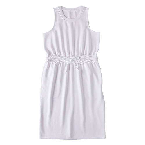 Ladies Sleeveless Soft Midi Dress - White, M