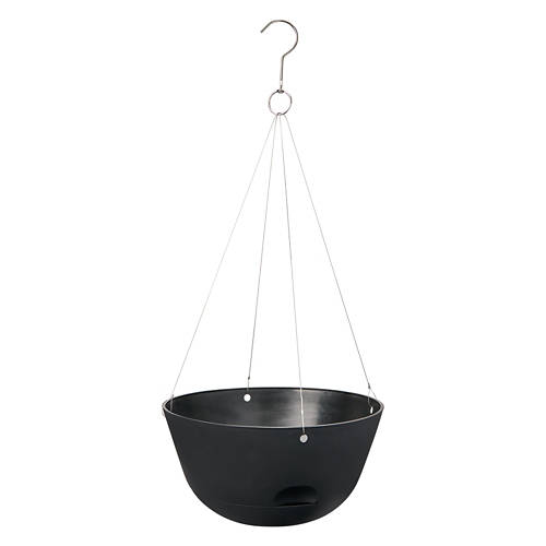 Self Watering Hanging Planter, Black