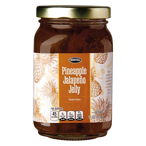 Sweet & Spicy Pineapple Jalapeno Jelly, 11 oz Product Image Front shot 01