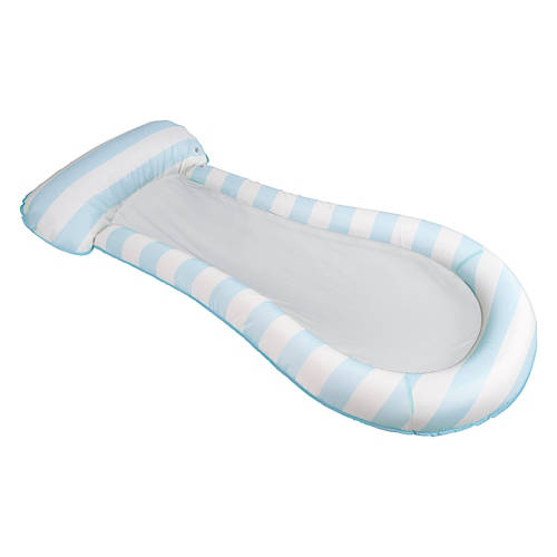 Inflatable Pool Lounge - Blue Striped Product Image Front shot 01