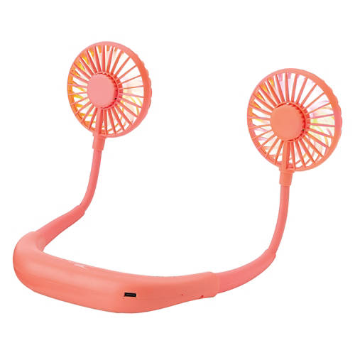 USB Rechargeable Neck Fan, Orange