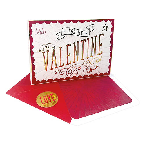 5" x 7" Valentine's Day Card - For My Valentine