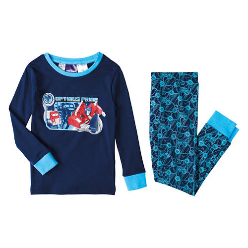 Childrens 2 Piece Transformers Character Pajama Set - Blue, XS