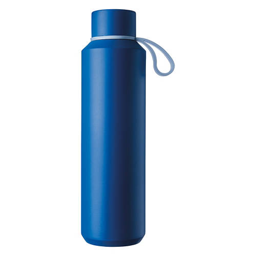 Stainless Steel Water Bottle with TPR Handle, Blue