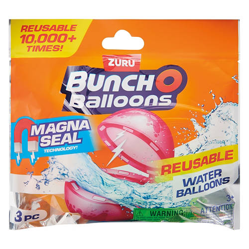 Reusable Water Balloons, 3 count Product Image Front shot 01