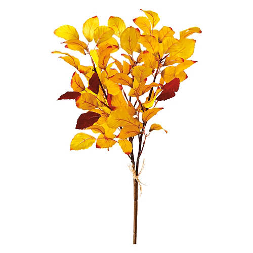 Orange  Yellow Leaves Faux Stems