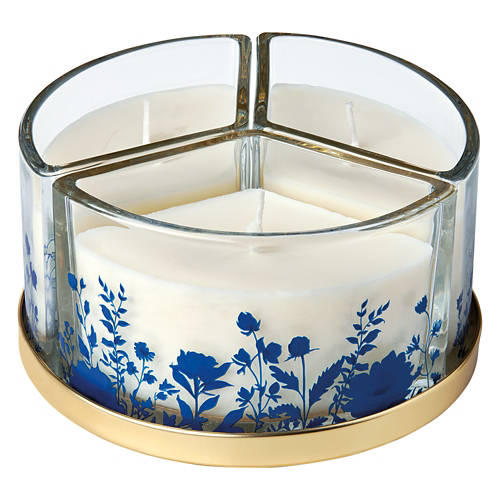 3 Segment Candle - Magnolia, Apricot, Coconut Water