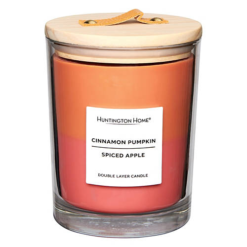 Double Layer Candle Cinnamon Pumpkin & Spiced Apple