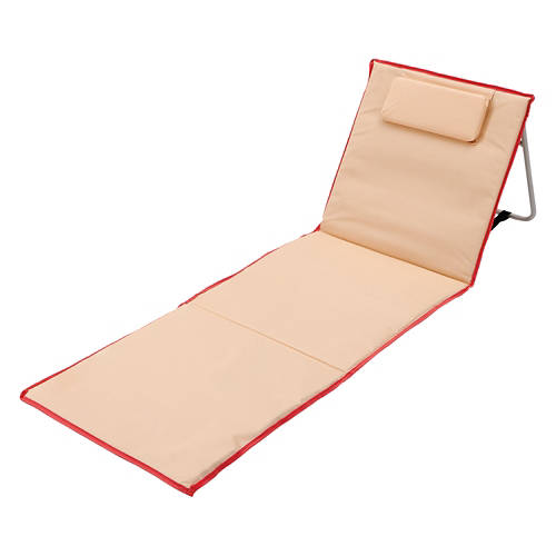 Foldable Mat with Backrest, Orange Product Image Front shot 01