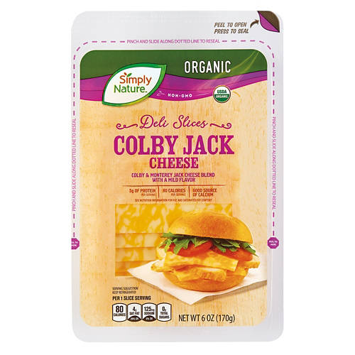 Organic Colby Jack Cheese Slices, 6 oz