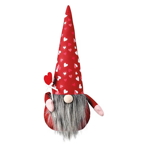 20" Tall Valentine's Day Gnome - Heart Lollipop