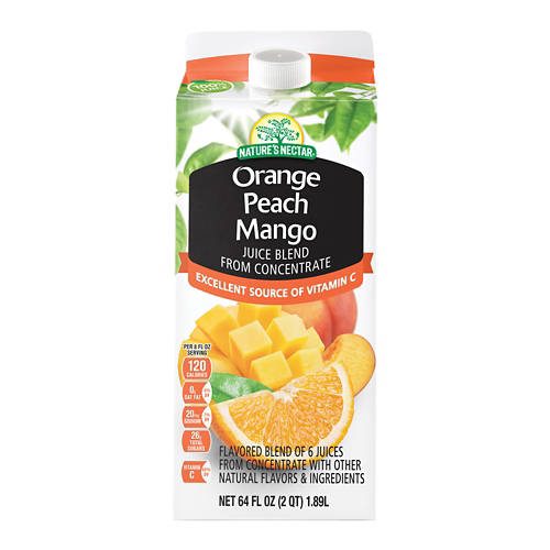 Peach  Mango Orange Juice From Concentrate, 64 fl oz
