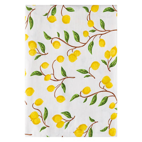 60" x 102" Cotton Tablecloth - Lemons