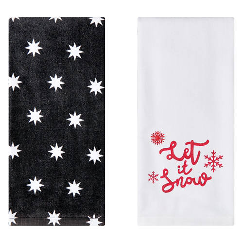 2 Pack Holiday Towel Set - Let It Snow