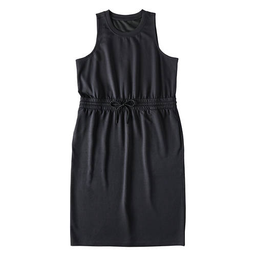 Ladies Sleeveless Soft Midi Dress - Black, XL