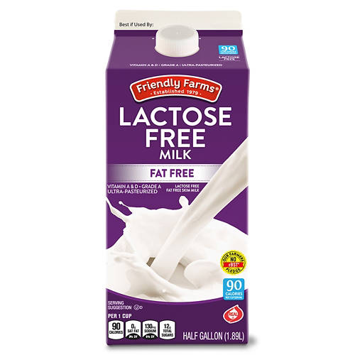 Lactose Free Fat Free Milk, 64 fl oz Product Image Front shot 01