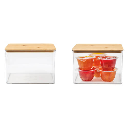 2 Pack Medium Pantry Organizer Bins