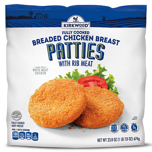 Breaded  Chicken Breast Patties, 23.8 oz