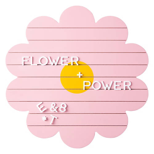 Flower Shaped Character Letter Board