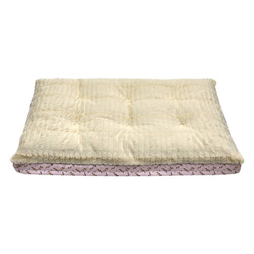 33" x 20" Winter Orthopedic Pet Bed -  Gold Floral