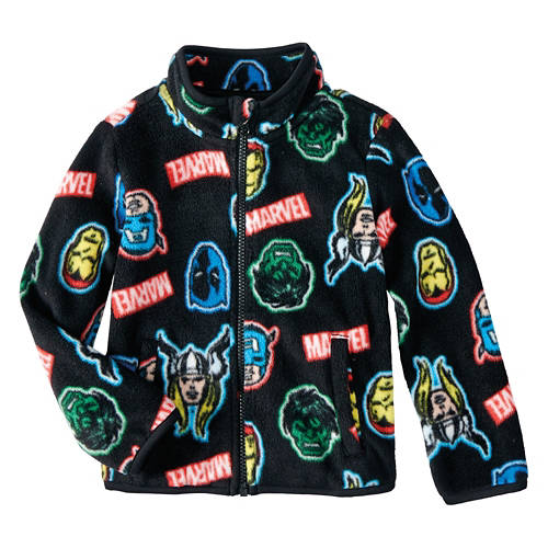 Children Marvel Character Fuzzy Fleece Jacket, S