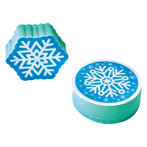 Holiday Novelty Sponges - Snowflakes